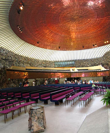 Interior With Copper Ceiling